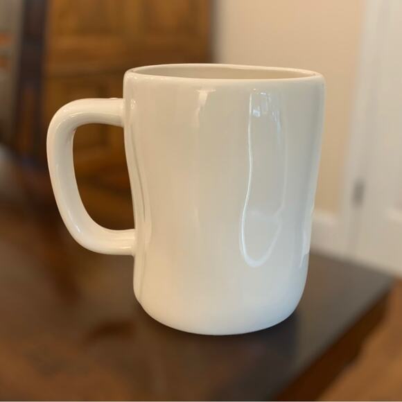 CLEARANCE EUC Rae Dunn Hop To It Easter Spring Mug White Black - Picture 3 of 3